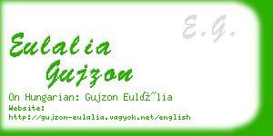 eulalia gujzon business card